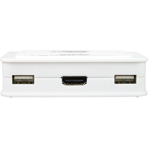 InLine KVM Switch - 2-fach - HDMI - USB - mit Audio - integr. Kabel Produktbild Additional View 3 L