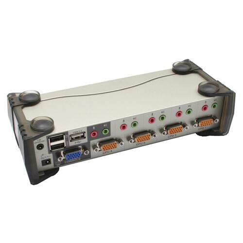 ATEN CS1734B - KVM-/Audio-/USB-Switch - 4 x KVM/Audio/USB Produktbild Additional View 4 L