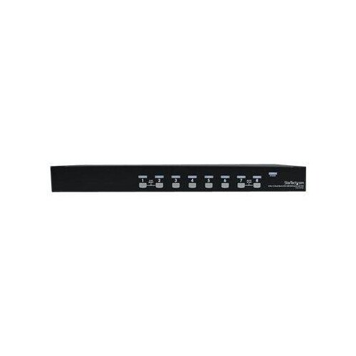 StarTech.com 8-Port USB KVM Swith with OSD - TAA Compliant - 1U Rack Mountable VGA KVM Switch (SV831 Produktbild Additional View 2 L
