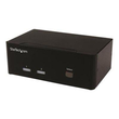 StarTech.com 2 Port KVM Switch mit Dual-VGA und 2-fach USB Hub Produktbild