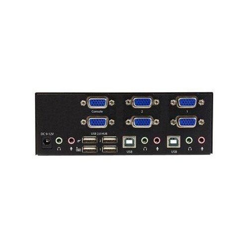 StarTech.com 2 Port KVM Switch mit Dual-VGA und 2-fach USB Hub Produktbild Additional View 1 L