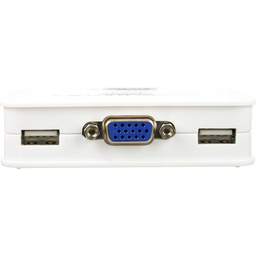 InLine KVM Switch - 2-fach - VGA - USB - mit Audio - integr. Kabel Produktbild Additional View 1 L