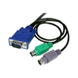 StarTech.com 1,8m 3-in-1 PS/2 VGA KVM Kabel - Kabelsatz für KVM Switch / Umschalter - Tastatur- / Vi Produktbild Additional View 2 S