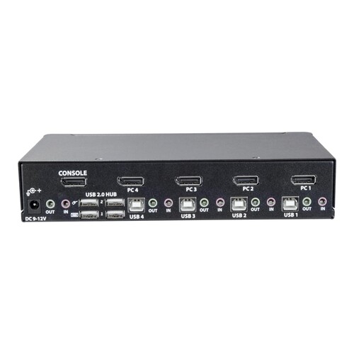 StarTech.com 4 Port DisplayPort KVM Switch - DisplayPort 1.2 KVM Produktbild Additional View 1 L