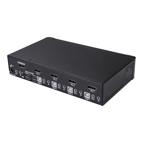 StarTech.com 4 Port DisplayPort KVM Switch - DisplayPort 1.2 KVM Produktbild Additional View 2 L