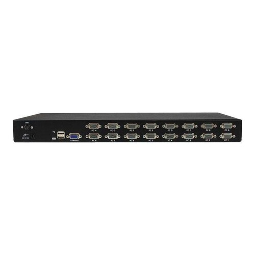 StarTech.com 16 Port 1U Rackmount USB KVM Switch with OSD (SV1631DUSBU) Produktbild Additional View 1 L