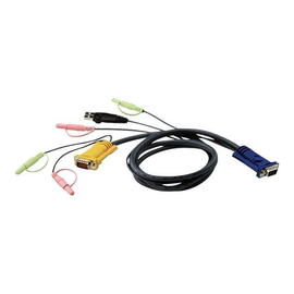 ATEN 2L-5305U - Tastatur- / Video- / Maus- / Audio-Kabel - 15 pin D-Sub (DB-15) Produktbild
