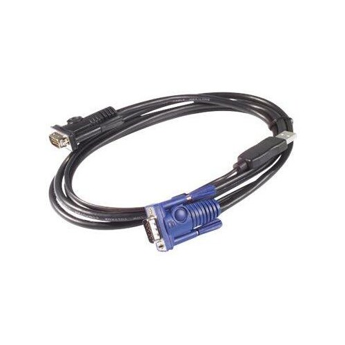 APC Tastatur- / Video- / Maus- (KVM-) Kabel - USB, HD-15 (VGA) Produktbild