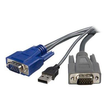 StarTech.com 3m ultradünnes USB VGA 2-in-1-KVM-Kabel - Tastatur- / Video- / Maus- (KVM-) Produktbild