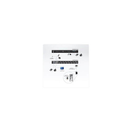 ATEN CS1768 - KVM-/Audio-/USB-Switch - 8 x KVM/Audio Produktbild Additional View 2 L