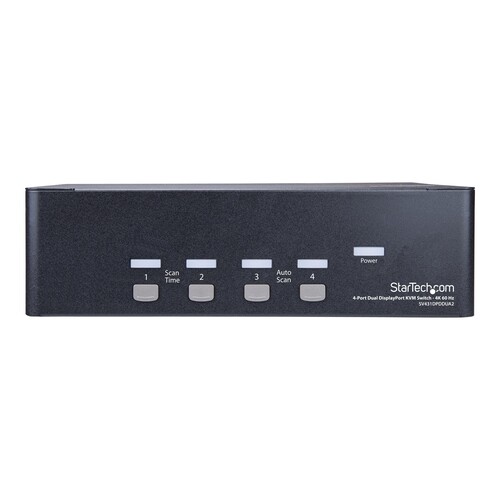 StarTech.com 4 Port Dual DisplayPort KVM Switch Produktbild Additional View 1 L