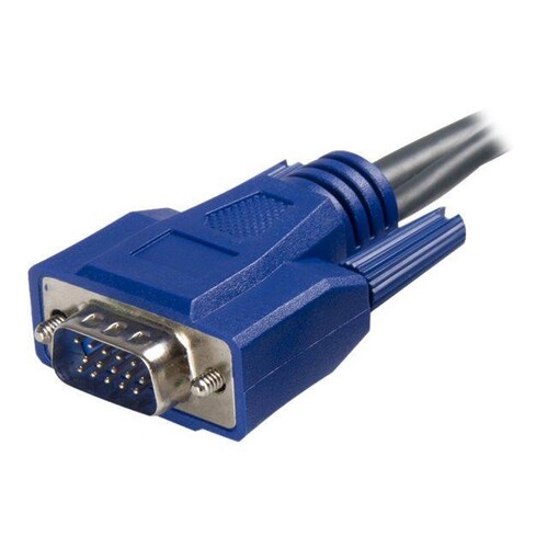 StarTech.com 1,8m ultradünnes USB VGA 2-in-1-KVM-Kabel - Tastatur- / Video- / Maus- (KVM-) Produktbild Additional View 1 L