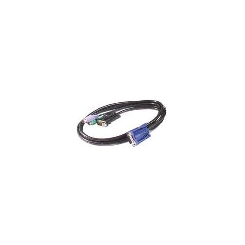 APC Tastatur- / Video- / Maus- (KVM-) Kabel - PS/2, HD-15 (VGA) Produktbild Additional View 1 L