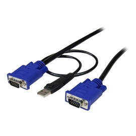 StarTech.com KVM Kabel USB VGA für KVm Switch 4,5m - Kabelsatz für KVM Umschalter 1x USB Stecker 2x Produktbild