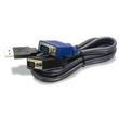 TRENDnet TK CU15 - Tastatur- / Video- / Maus- (KVM-) Produktbild Additional View 1 S