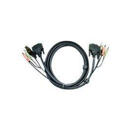 ATEN 2L-7D05UD - Video- / USB- / Audio-Kabel - USB, mini-phone stereo 3.5 mm, DVI-D (M) Produktbild