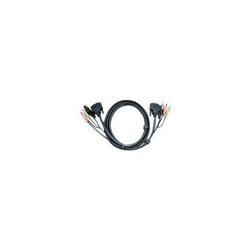 ATEN 2L-7D05UD - Video- / USB- / Audio-Kabel - USB, mini-phone stereo 3.5 mm, DVI-D (M) Produktbild
