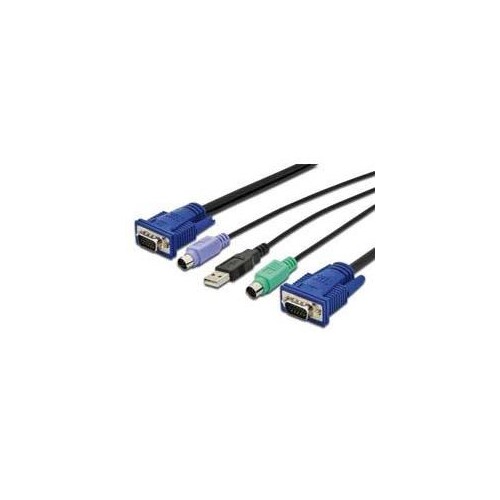 DIGITUS KVM-Kabel USB für KVM-Konsolen Produktbild Additional View 1 L