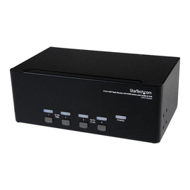 StarTech.com 4 Port Dreifach Monitor DVI USB KVM Switch mit Audio und USB 2.0 Hub Produktbild
