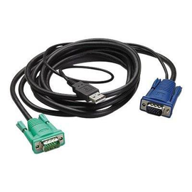 APC Tastatur- / Video- / Maus- (KVM-) Kabel - USB, HD-15 (VGA) Produktbild