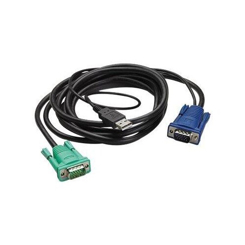 APC Tastatur- / Video- / Maus- (KVM-) Kabel - USB, HD-15 (VGA) Produktbild