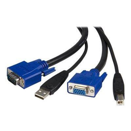 StarTech.com KVM Kabel USB VGA für KVM Switch 1,8m - Kabelsatz für KVM Umschalter 2x USB A/B Stecker Produktbild