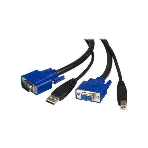 StarTech.com KVM Kabel USB VGA für KVM Switch 1,8m - Kabelsatz für KVM Umschalter 2x USB A/B Stecker Produktbild