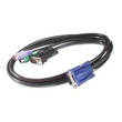 APC Tastatur- / Video- / Maus- (KVM-) Kabel - PS/2, HD-15 (VGA) Produktbild Additional View 1 S