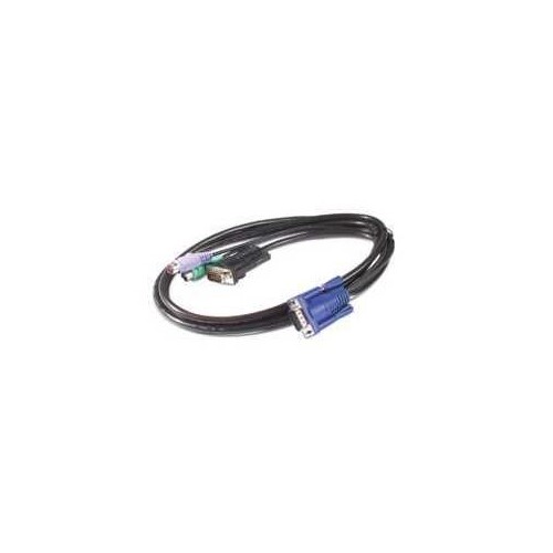 APC Tastatur- / Video- / Maus- (KVM-) Kabel - PS/2, HD-15 (VGA) Produktbild Additional View 1 L