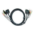 ATEN 2L-7D02UD - Video- / USB- / Audio-Kabel - USB, mini-phone stereo 3.5 mm, DVI-D (M) Produktbild