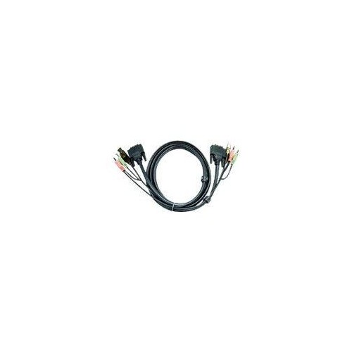 ATEN 2L-7D02UD - Video- / USB- / Audio-Kabel - USB, mini-phone stereo 3.5 mm, DVI-D (M) Produktbild