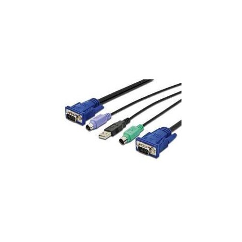 DIGITUS KVM-Kabel USB für KVM-Konsolen Produktbild Additional View 1 L