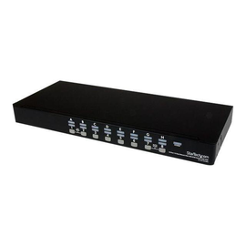 StarTech.com 16 Port 1HE USB VGA KVM Switch mit OSD zur Rack-Montage inkl. Kabeln Produktbild