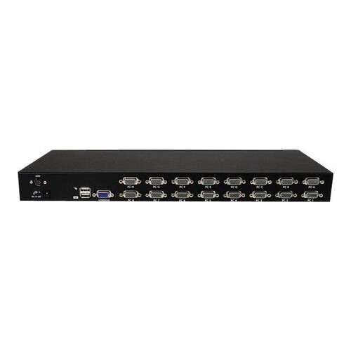 StarTech.com 16 Port 1HE USB VGA KVM Switch mit OSD zur Rack-Montage inkl. Kabeln Produktbild Additional View 1 L