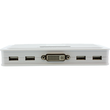 InLine KVM Switch - 4-fach - DVI-D - USB - mit Audio - integr. Kabel Produktbild Additional View 2 S