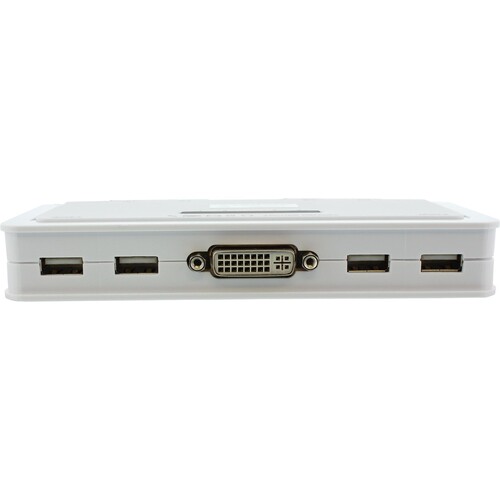 InLine KVM Switch - 4-fach - DVI-D - USB - mit Audio - integr. Kabel Produktbild Additional View 2 L