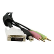 StarTech.com 3 m 4-in-1 USB Dual Link DVI-D KVM-Switchkabel mit Audio und Mikrofon - Tastatur- / Vid Produktbild Additional View 4 S