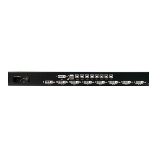StarTech.com 8 Port 1HE DVI USB KVM Switch - 8-fach DVI-I / USB-B Umschalter zur Rack-Montage Produktbild Additional View 1 L