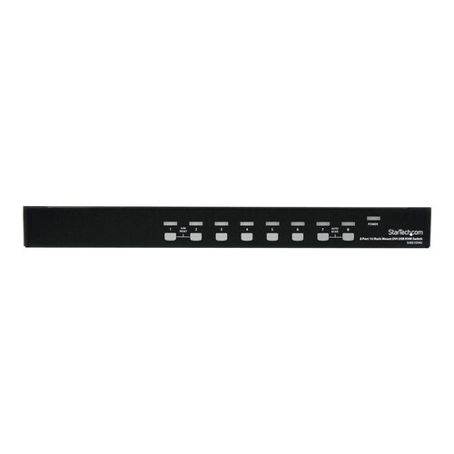 StarTech.com 8 Port 1HE DVI USB KVM Switch - 8-fach DVI-I / USB-B Umschalter zur Rack-Montage Produktbild Additional View 2 L