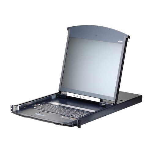 ATEN KL1108VN - KVM-Konsole mit KVM-Switch - 8 Anschlüsse - USB - 48.3 cm (19") Produktbild