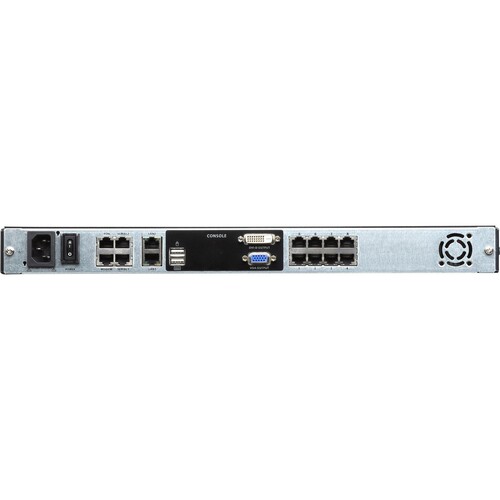 ATEN KL1108VN - KVM-Konsole mit KVM-Switch - 8 Anschlüsse - USB - 48.3 cm (19") Produktbild Additional View 4 L