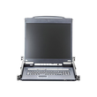 ATEN Slideaway CL5708IN - KVM-Konsole mit KVM-Switch - 8 Anschlüsse - PS/2, USB - 48.3 cm (19") Produktbild Additional View 4 S
