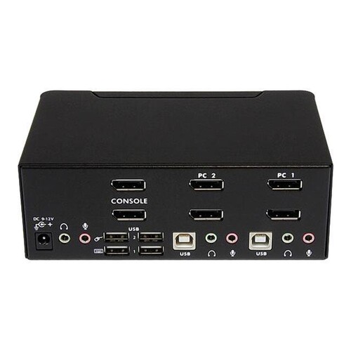 StarTech.com 2 Port DisplayPort Dual Monitor KVM Switch Produktbild Additional View 2 L