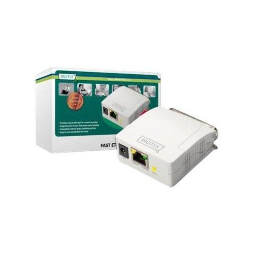 DIGITUS Fast Ethernet Print Server, Parallel Produktbild