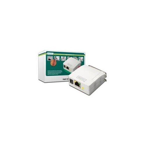 DIGITUS Fast Ethernet Print Server, Parallel Produktbild Additional View 1 L