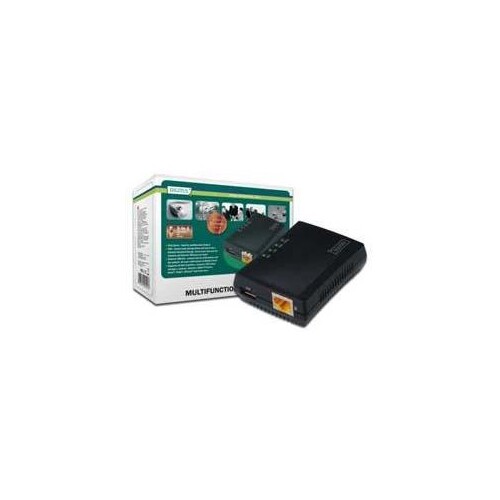DIGITUS 1-Port USB 2.0 Multifunktions-Network Server Produktbild Additional View 1 L