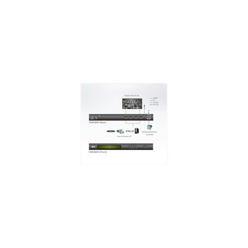 ATEN VM5404H 4x4 HDMI Matrix Switch with Scaler Produktbild Additional View 2 L
