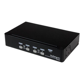 StarTech.com 4-Port USB KVM Swith with OSD - TAA Compliant - 1U Rack Mountable VGA KVM Switch (SV431 Produktbild