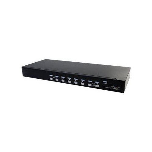 StarTech.com 8 Port Rackmount USB VGA KVM Switch - 8-fach VGA Umschalter mit Audio und OSD (On-Scree Produktbild