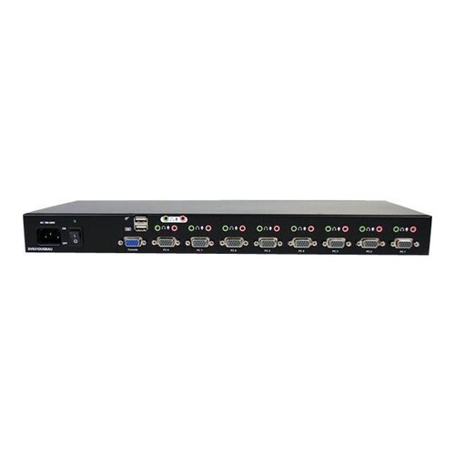 StarTech.com 8 Port Rackmount USB VGA KVM Switch - 8-fach VGA Umschalter mit Audio und OSD (On-Scree Produktbild Additional View 1 L
